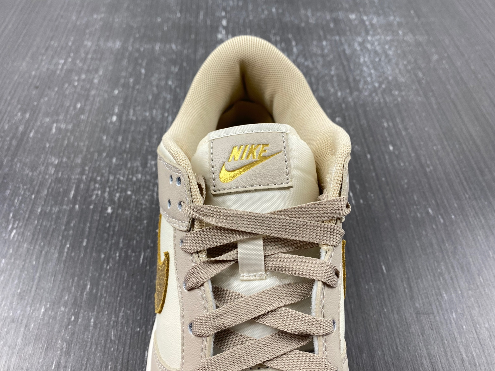nike dunk low phantom metallic gold (women