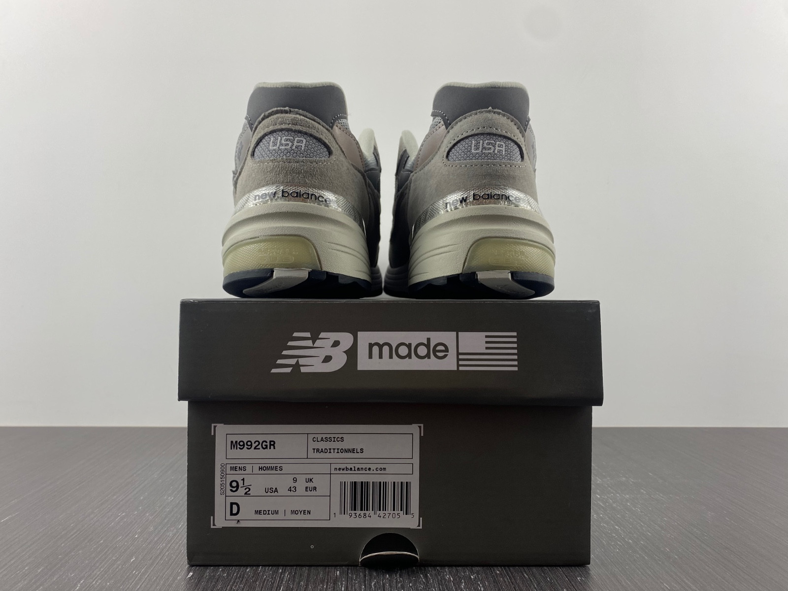 new balance 992 grey - m992gr