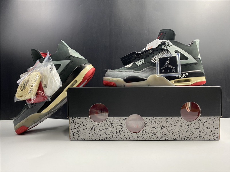 owt x air jordan 4 “bred” cv9388-001