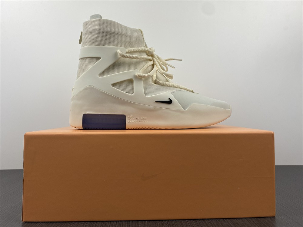 nike air fear of god 1 sail black - ar4237-100