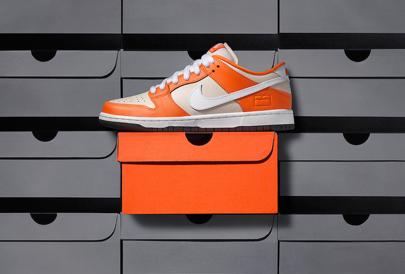 nike sb dunk low orange box men