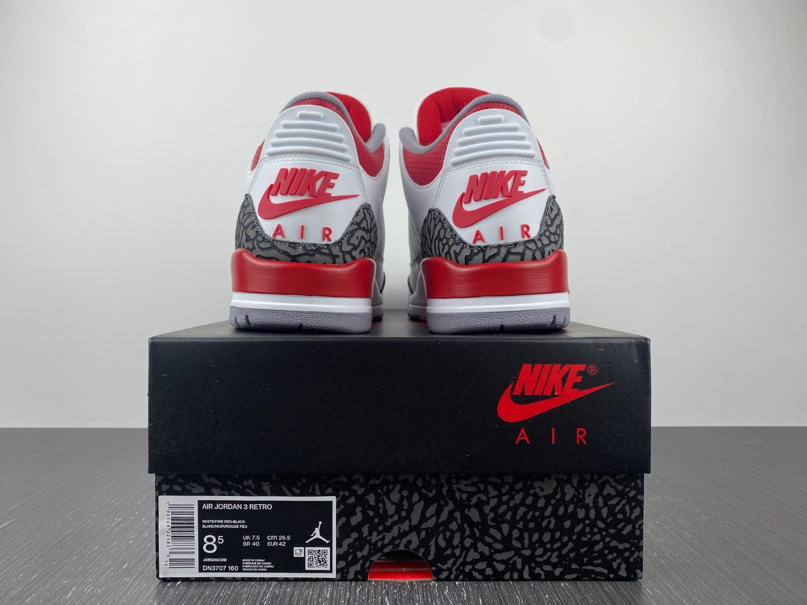 air jordan 3 og fire red 2022 dn3707-160